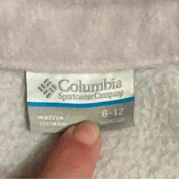 Baby girl Columbia fleece full zip jacket 6-12 mos lavender & plum - Picture 5 of 8